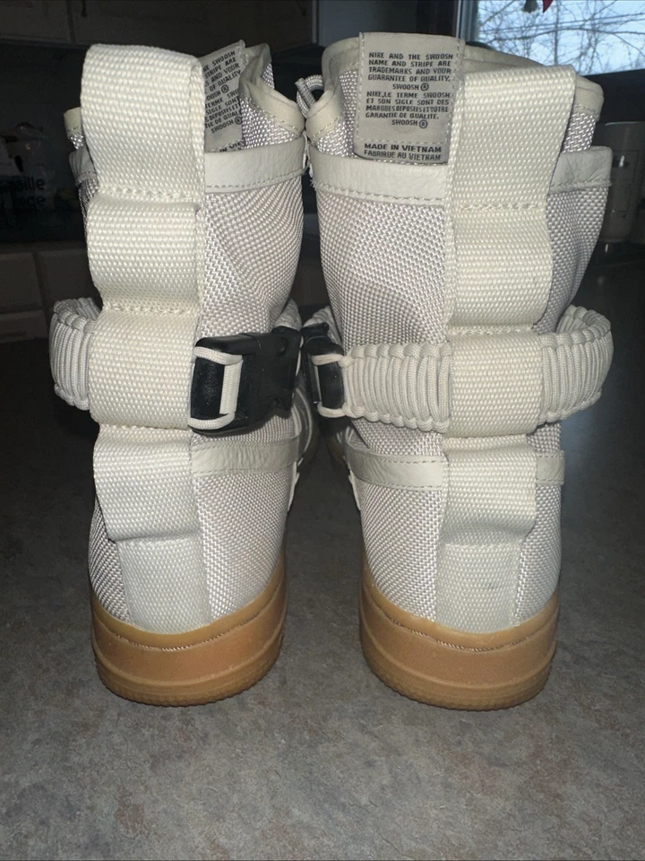 NIKE W SF AF1 857872 004 High Fancy Light Bone Air Force Women US Sz 7.5 EUC - Image 3 of 4