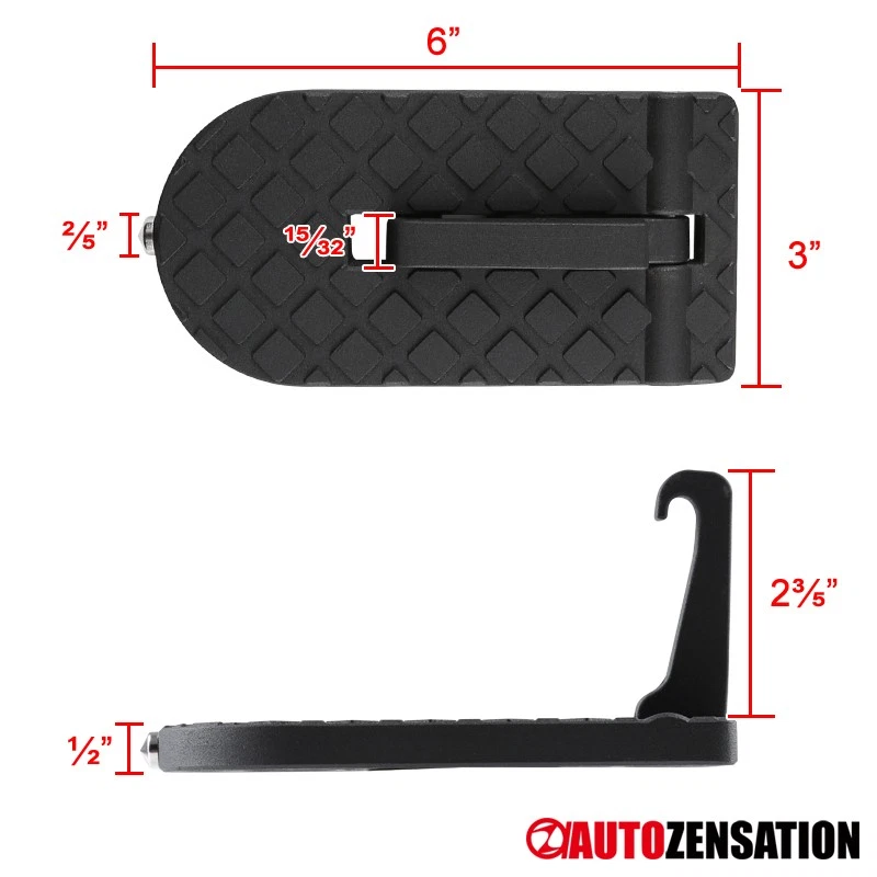 Folding Car Door Foot Pedal Ladder Latch Hook Step Fit Jeep Truck Roof Assist - Изображение 3 из 4