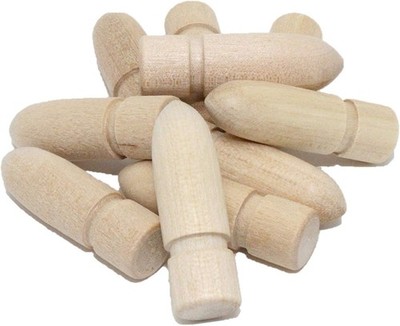 30-Pack - Table and Leaf Extension Alignment Pins - Wood Length 1.25'' - Furnitur