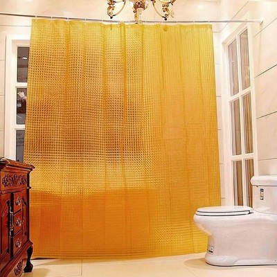 Translucent Orange Shower Curtain 72'' X 72'' Waterproof Shower Curtain Liner