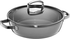 Wmf Fusiontech Mineral Roaster Pl (Platinum) 28Cm Pentola Doppio Manico, Induzione_