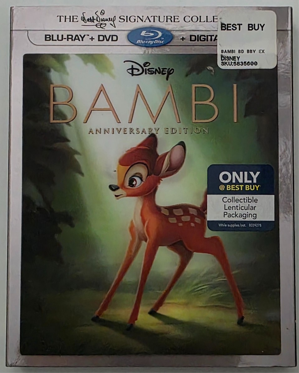 NEW BAMBI BLU RAY DVD SIGNATURE COLLECTION + BEST BUY EXCLUSIVE
