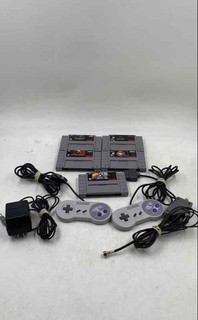 Nintendo SNES Action & Adventure Multiplayer Video Games And 2 Controllers