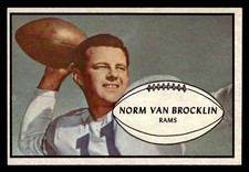 1953 Bowman Football #11 Norm Van Brocklin NM *e1