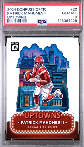 2024 Optic Uptowns PSA 10 Patrick Mahomes II #20