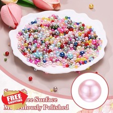 PATIKIL No Hole Pearls, 1000 Pcs 3-8mm Mini Faux, Crafts