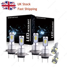 For Vauxhall Astra J Headlight 2009-2015 6000K Xenon White LED Side Light Bulbs