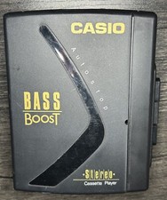  UNTESTED Rare Casio Bass Boost Portable Stereo Cassette Player Model W-880