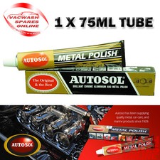 AUTOSOL SOLVO CHROME ALUMINIUM METAL POLISH 75ML TUBE - ORIGINAL- BRASS - COPPER