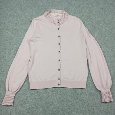 Boden Strickjacke Damen Eu 36 UK 10 US Pink Wolle Baumwolle