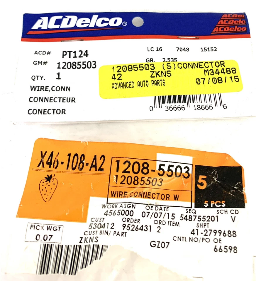 A/C Clutch Cycle Switch Connector-Switch-A/C Cycling Switch Conn PT124 - Image 2 of 4