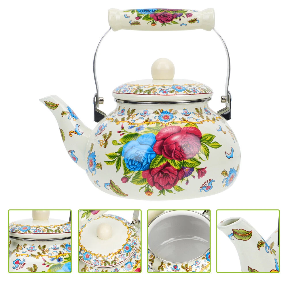 Enamel whistling clearance kettle
