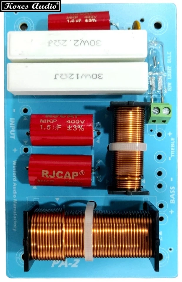 Kores Audio KFPA-2 Filtro Crossover 2 Vie Pro 12dB/Oct 2.800Hz 8 Ohm Fino a 460W - Immagine 3 di 4