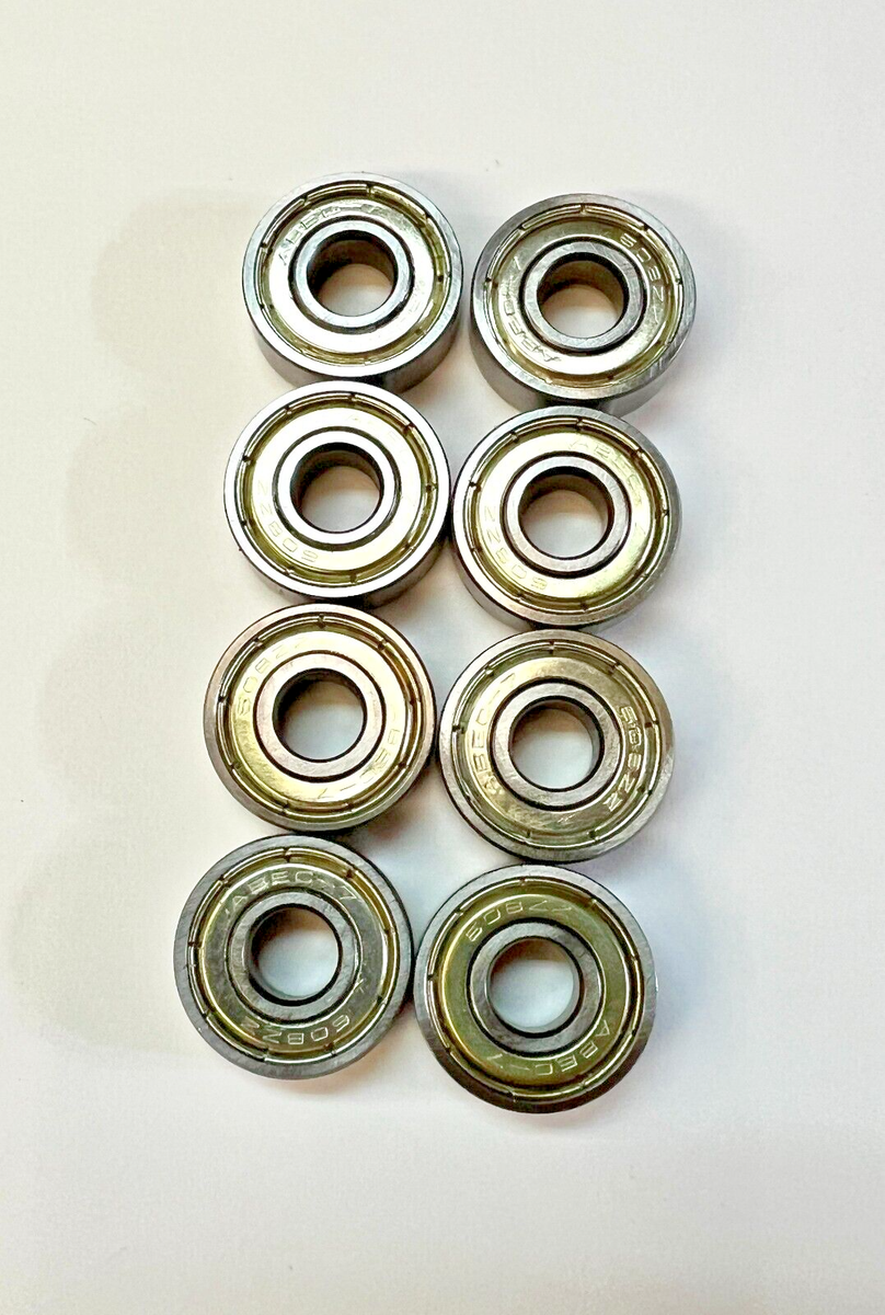 8x Replacement Rollerblade Wheel Bearings 8mm 608ZZ ABEC-7 luggage