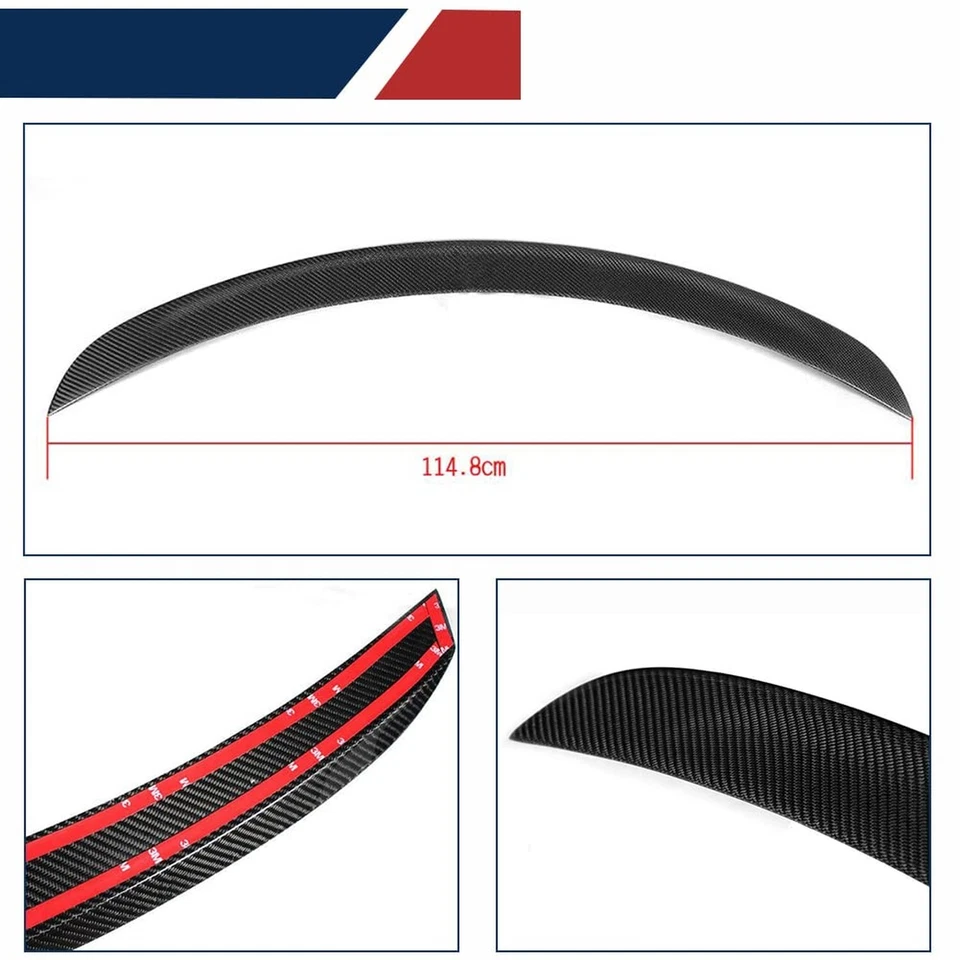 Alerón de maletero de fibra de carbono modelo S para Tesla modelo S 2012-2024 P85 70D base S... Foto 4 de 4