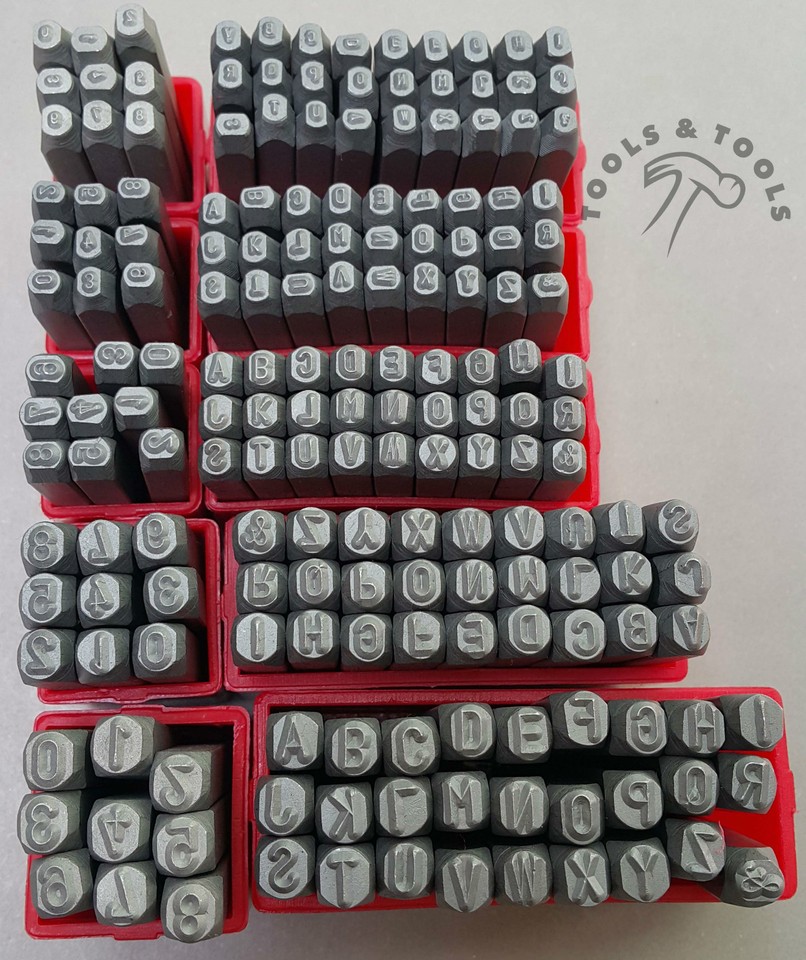 Set Punzoni Per Incisione Relaxdays | 36 Lettere A-Z E Numeri 0-9 | Per Metallo, Cuoio, Legno | 6mm - Foto 4