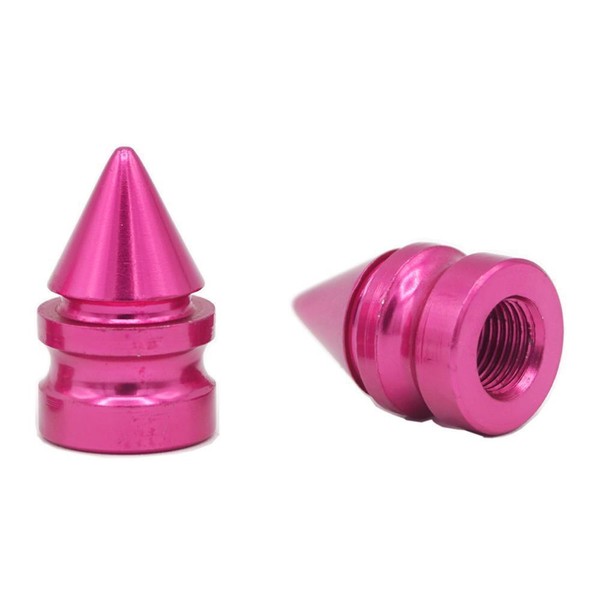 2 X You.S Ventilkappen Nieten Reifenventil Pink FüR Auto LKW Motorrad Fahrrad-image