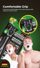 XMicro 1 Razor, 7 Blade Refills Smooth Shave Vitamin E Aloe Version X Men|Women