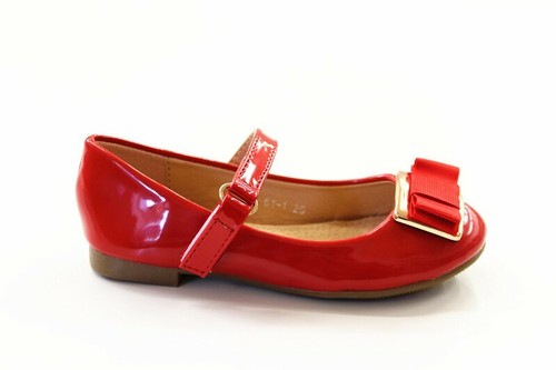Scarpe Bambina Bambino | Moschino Ballerine Mary Jane In Vernice Con Logo  Rosso | Consorzio Amu