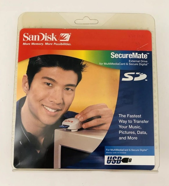 SanDisk SecureMate External Drive For Multi Media Card & Secure Digital