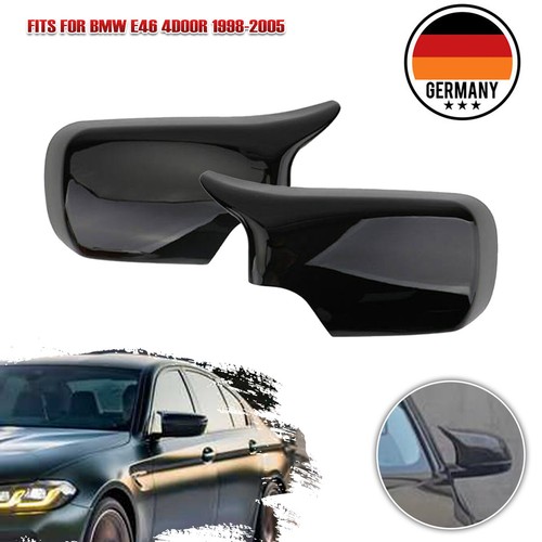 Paar M-Stil Spiegelkappen Außenspiegelkappen Für BMW 3er E46 4 Türen 1998-2005 - Bild 1 von 12