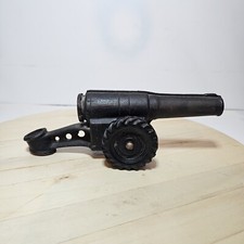 vintage cast iron cannon Toy Unbranded Missing Firing Mechanism 8.5 In. Long