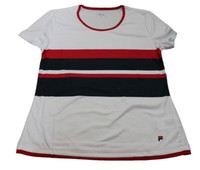 T) T-SHIRT Tennis Sport Shirt Fila FJL191011G Samira Weiss Blau Rot Gr. 176 Neu