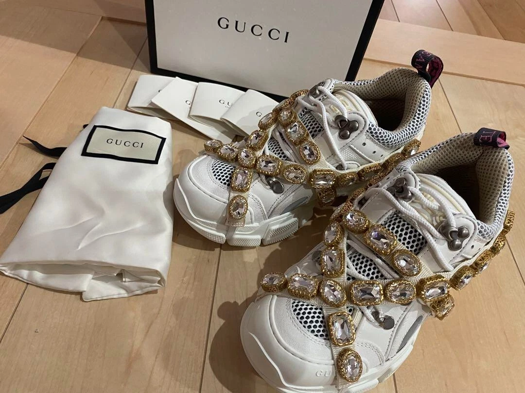 Baskets en cristal Gucci Flashtrek neuves et Gucci