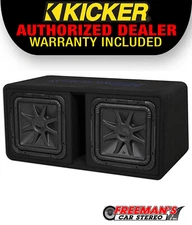 Kicker 44DL7S122 Dual 12" 3000w L7 Solo-Baric L7S Loaded Sub Enclosure 44L7S122