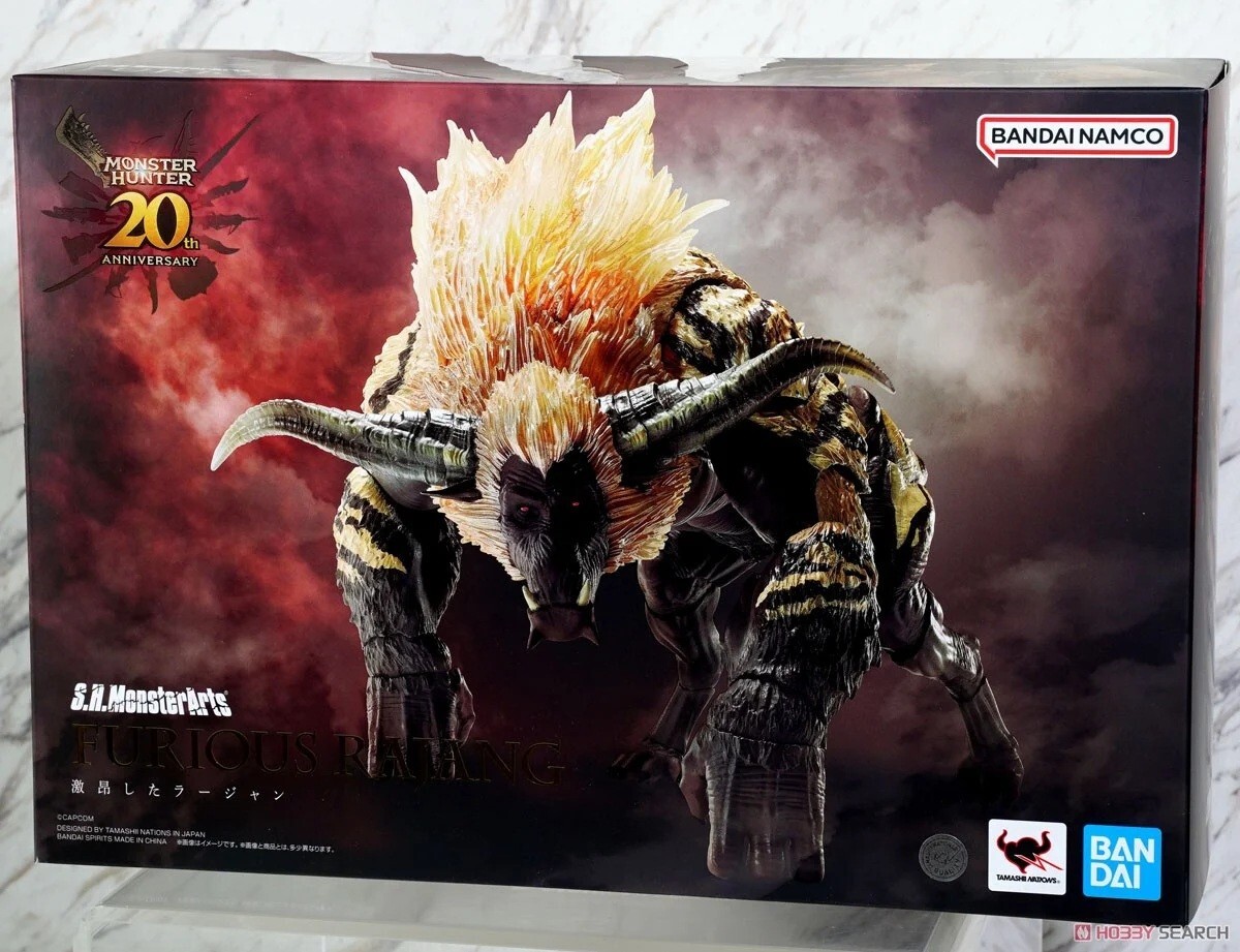 BANDAI S.H.MONSTERARTS MONSTER HUNTER FURIOUS RAJANG ACTION FIGURE