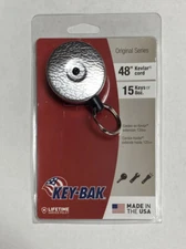 KEY-BAK Original 48 SD 8oz. Locking Retractable Keychain, 48” Retractable Cord,