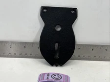 Jay-Pee Black Leather Oval Badge Holder Backer 4884