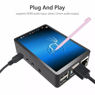 3,5 ''Zoll Touchscreen Monitor LCD Display 480x320 für Raspberry Pi 4+ Case 
