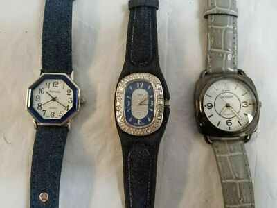 3 Ladies Watches GOSSIP, Moulin, Varsales RUN but NEED BATTERIES Watch Lot 18