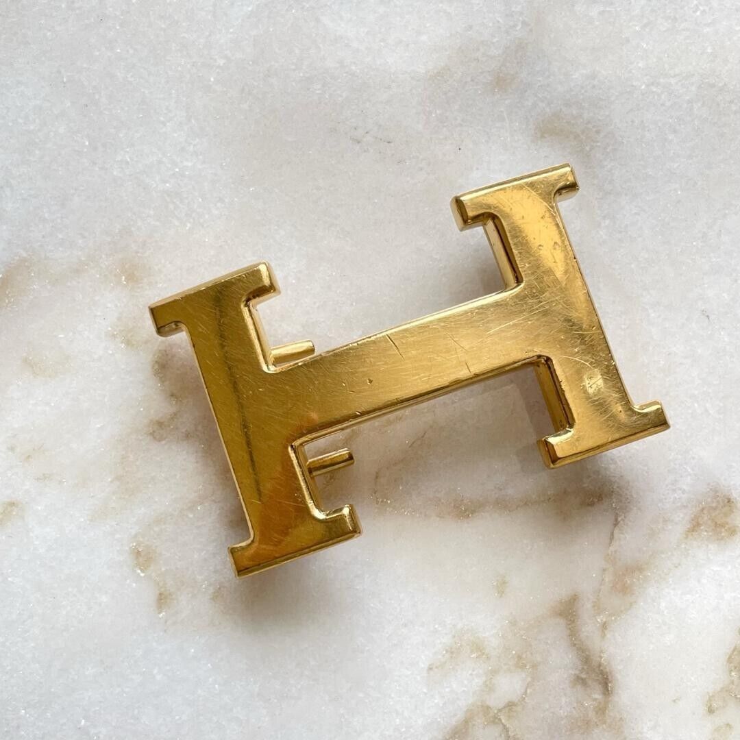 HERMES Gold Buckle Accessory Belt Constance used Japan JP HERMES Gold Buckle Accessory Belt Constance used Japan JP