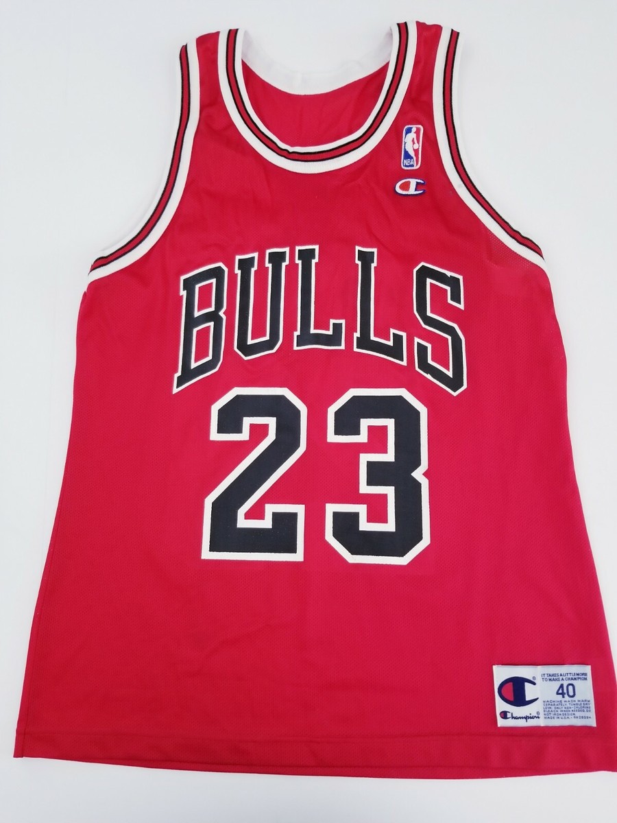 VINTAGE Michael Jordan Rare Chicago Bulls Champion 90s Jersey