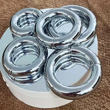 Heavy Duty Stainless Steel Strong Ball Stretcher Magnetic Enhancer Chastity Ring
