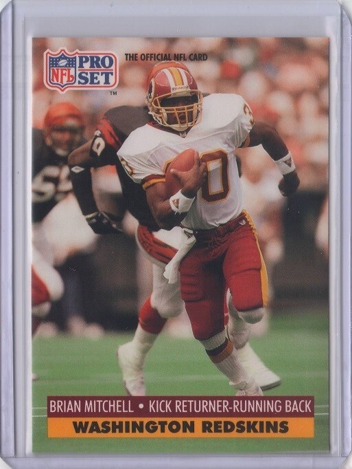 BRIAN MITCHELL 1991 Pro Set Final Update #848 Redskins | eBay