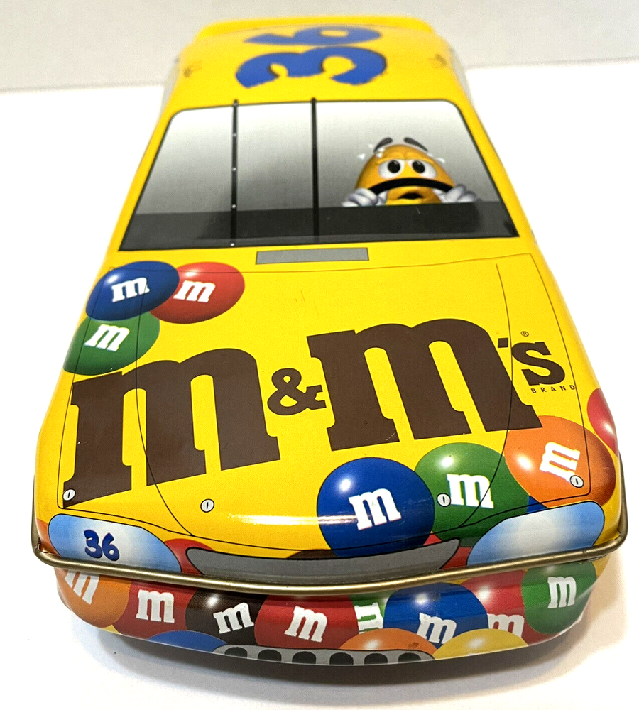 Collectible M&Ms Pedigree Racing Team No 26 Race Car Tin 10 x 4 x 2.5