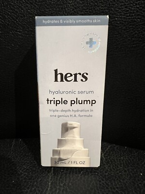 Hers Triple Plump Hyaluronic Serum 1 fl oz 30 mL NEW