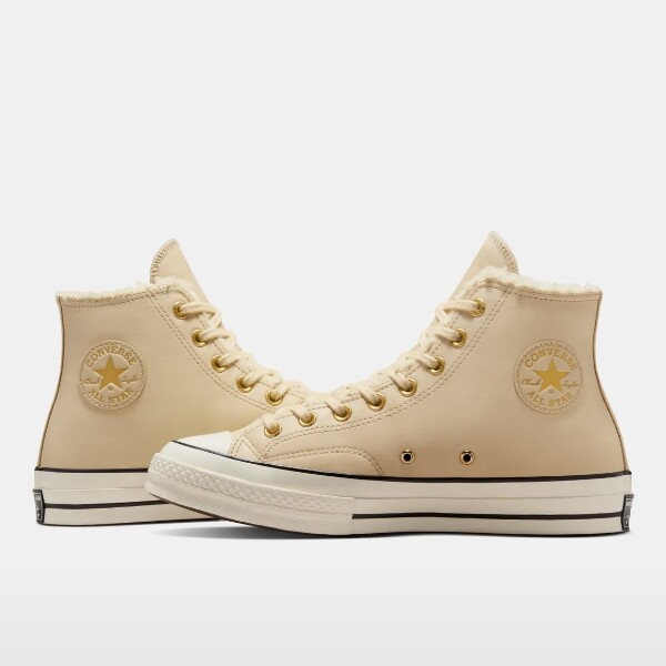 Converse Chuck 70 Leather & Fur Sherpa Miso Glaze - A12443C