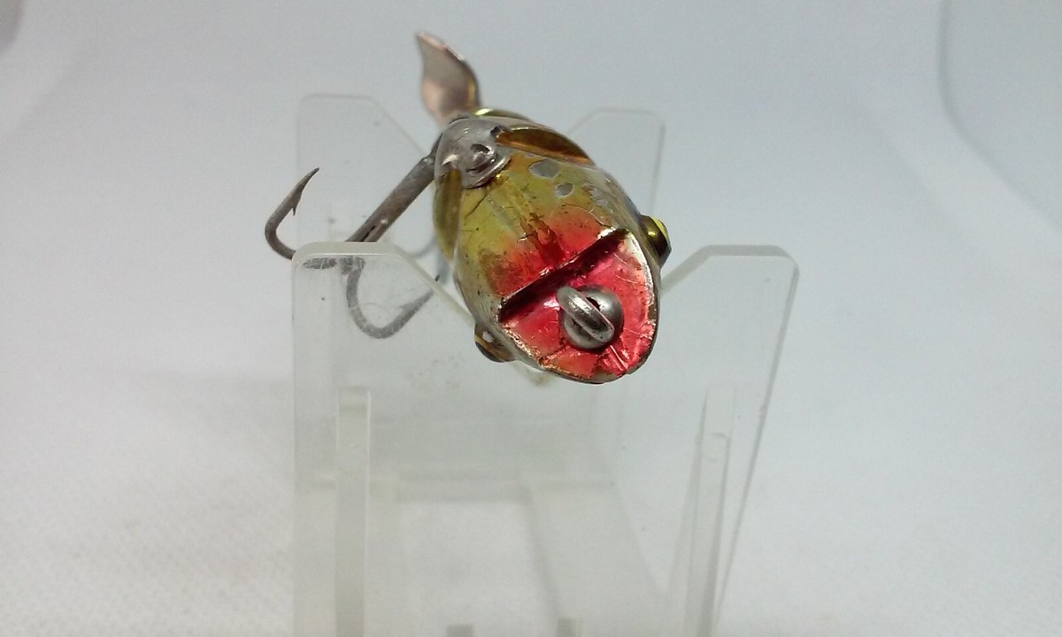 Vtg Rhoden's Baby Johnny Rattler Gold 2 1/2