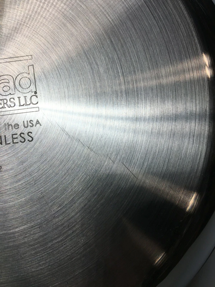 Sartenes de acero inoxidable D3 y D5 totalmente revestidas, su elección de 8"- 9"- 10" - 12" Foto 3 de 4