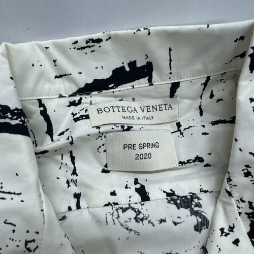 RARE BOTTEGA VENETA PRE SPRING 2020 Mens Button Up VISCOSE Printed Shirt Sz 48 - Picture 13 of 20