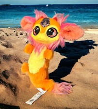 Magic Mixies Fire Gem Surprise Pet Plush Doll 7 Inch Stuffed Animal Orange Pink
