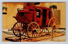 St Louis MO-Missouri, Stagecoach In Lobby, Gateway Arch, Vintage Postcard