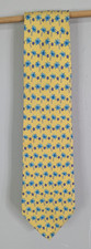 Burberry Tie Men's 57" In Length Yellow 100 Silk Palm Tree Stars