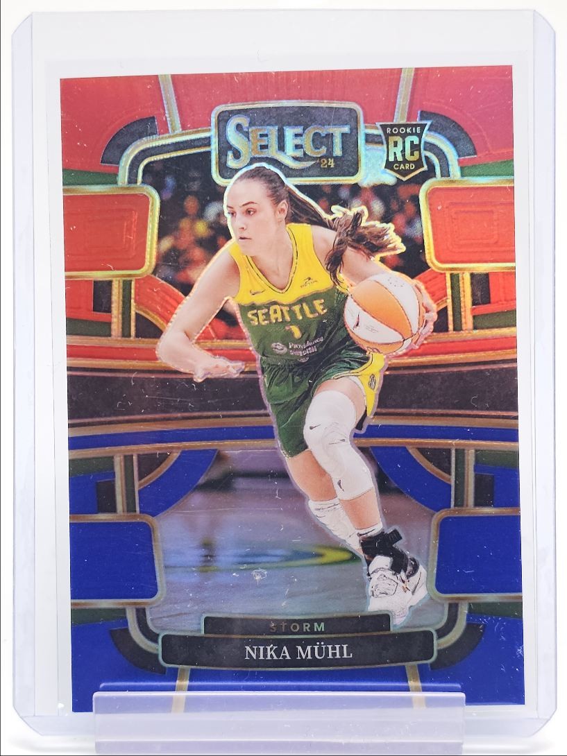 NIKA MUHL 2024-25 SELECT WNBA CONCOURSE ROOKIE RED BLUE PRIZM RC /399 Q3704