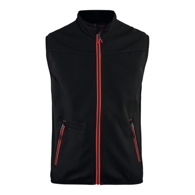 Blakläder Softshell Weste Service Plus schwarz rot Unisex-Größe: 2XL