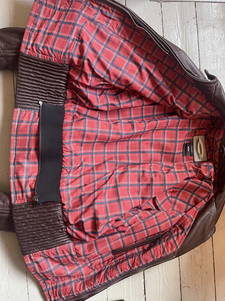 BMW CANYON MOTORRADJACKE LEDERJACKE CAFERACER  CRUISER RETRO GR. 52 - Bild 4 von 4